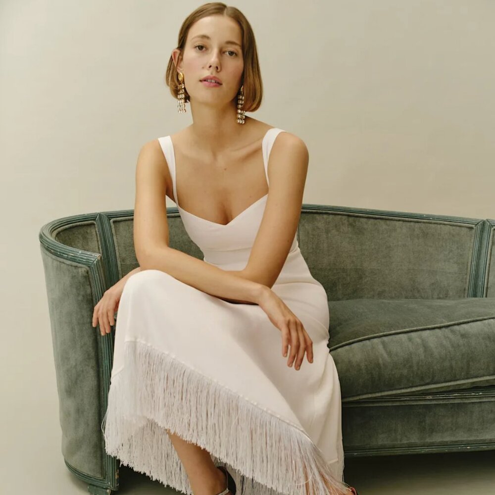 Reformation Sarabeth Dress White